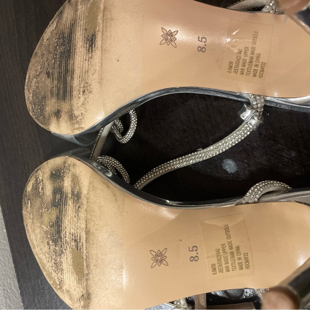 Bcbgeneration Illara Sandal Silver Rhinestone Hee… - image 7